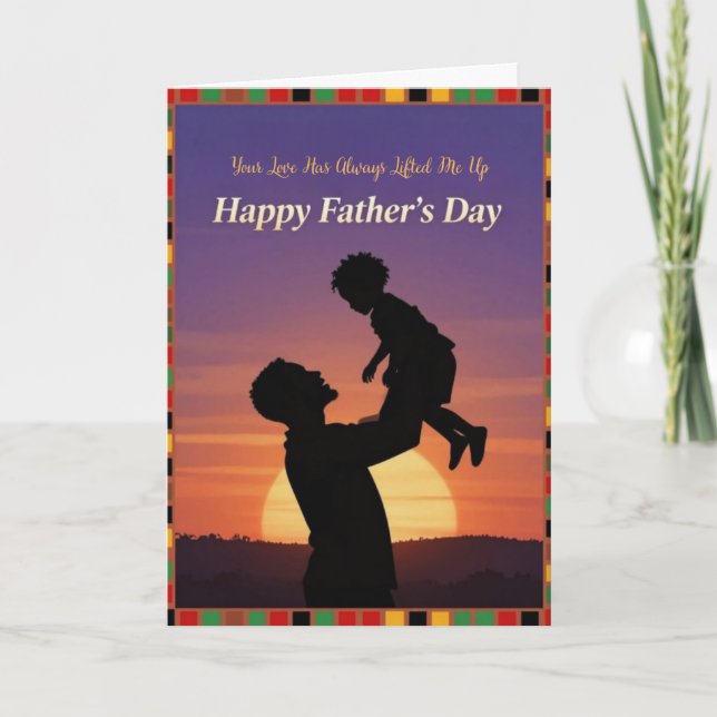 Cartão De Festividades Lifted by Love Father's Day Card (Frente)