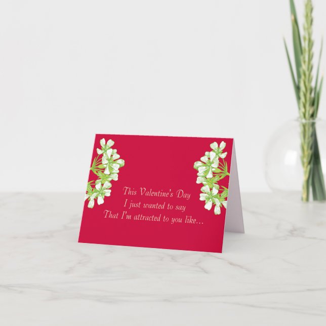 Cartão De Festividades Like a Fly to a Venus Flytrap (Frente)