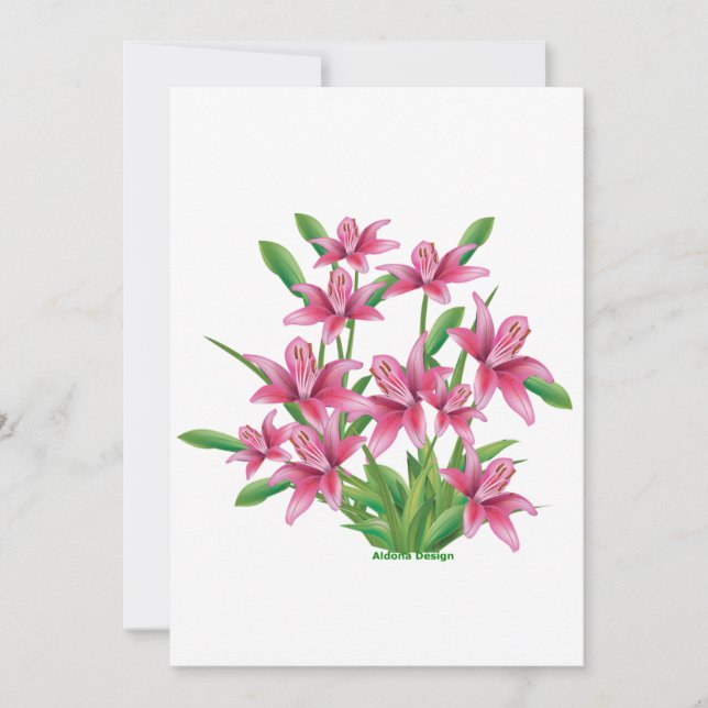 Cartão De Festividades Lilly (Frente)