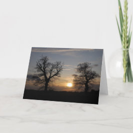 Cartão De Festividades Lincolnshire Sunset