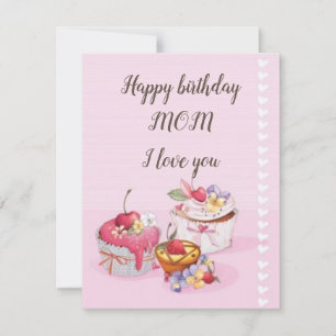Cartão De Festividades Linda mãe de aniversário