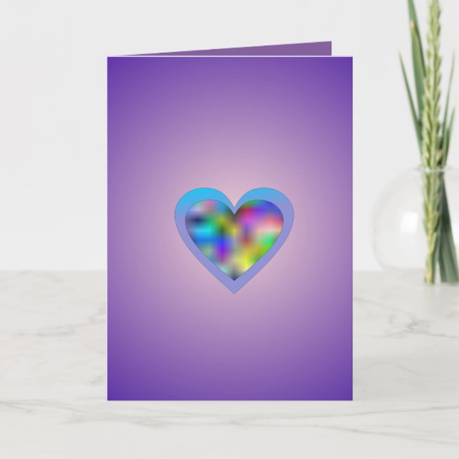 Cartão De Festividades Lindas palavras de Dia de os namorados de amor (Frente)