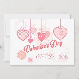 Cartão De Festividades Lindo Dia dos Namorados Design Moderno Boho