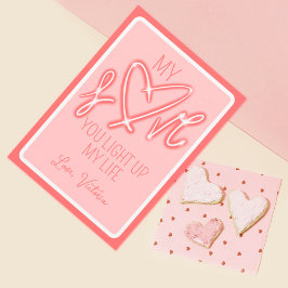 Cartão De Festividades Lindo Engraçado Amor Luz Dia dos Namorados