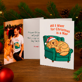 Cartão De Festividades Lindo Feriado de Natal do Labrador Retriever Doura