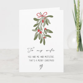 Cartão De Festividades Lindo Para Minha Esposa Feliz Natal Dobrado