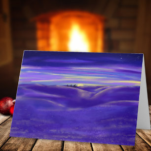 Cartão De Festividades Lindos Três Reis Magos aquarela