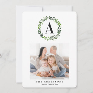 Cartão De Festividades Linha aquosa multifoto inicial