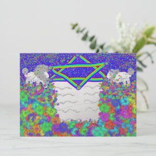Cartão De Festividades Lion Passover Rainbow Pesach Seder
