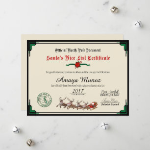 Cartão De Festividades Lista de Nice Elegantes de Papais noeis Verdes e d