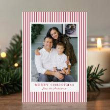 Listras Vermelhas Modernas Feliz Natal 2 Fotos