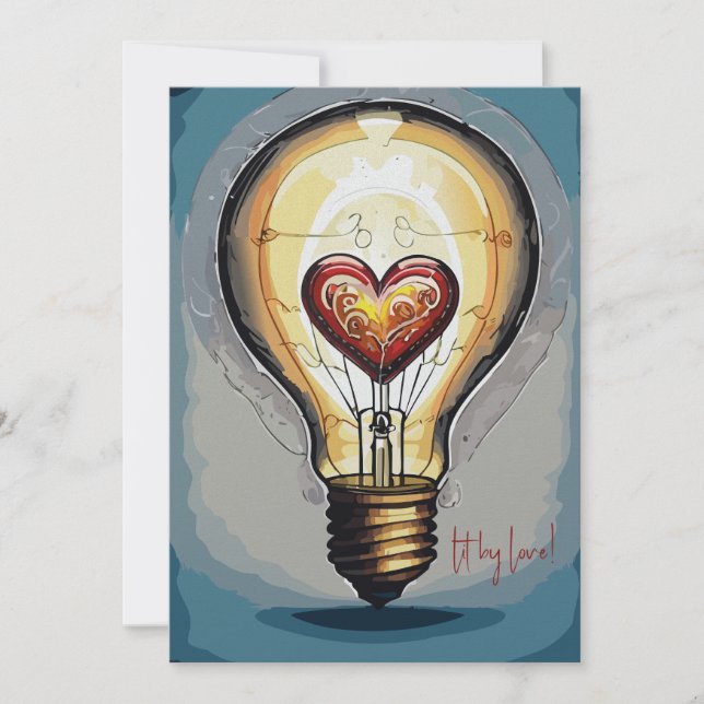 Cartão De Festividades Lit by Love (Frente)