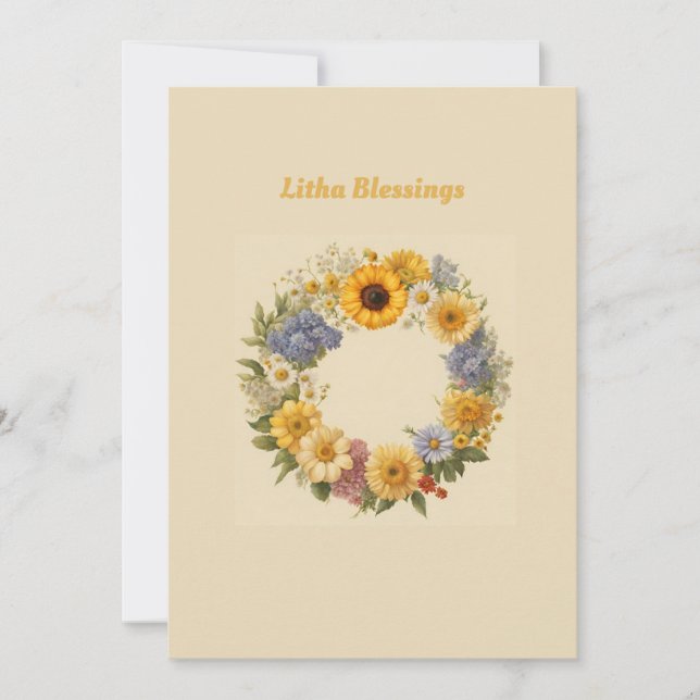 Cartão De Festividades Litha Blessings (Frente)