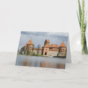 Cartão De Festividades Lithuania, Trakai. Island Castle 2