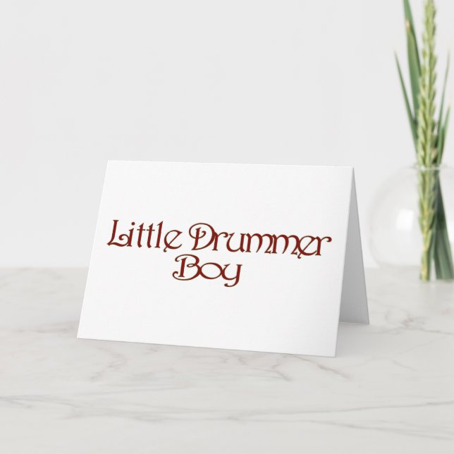 Cartão De Festividades Little Drummer Boy (Frente)