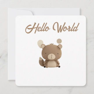 Cartão De Festividades Little Forest Friends Baby Milestone Card – Hello 