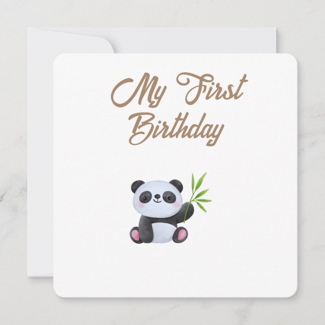 Cartão De Festividades Little Forest Friends Baby Milestone Card –My Firs (Frente)