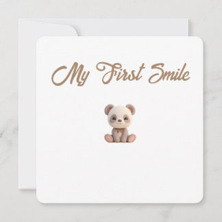 Cartão De Festividades Little Forest Friends Baby Milestone Card –My Firs