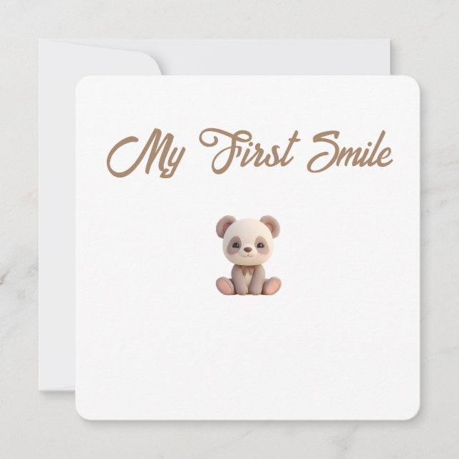 Cartão De Festividades Little Forest Friends Baby Milestone Card –My Firs (Frente)