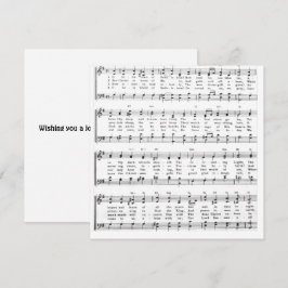 Cartão De Festividades Little Town Bethlehem Sheet Music Christmas