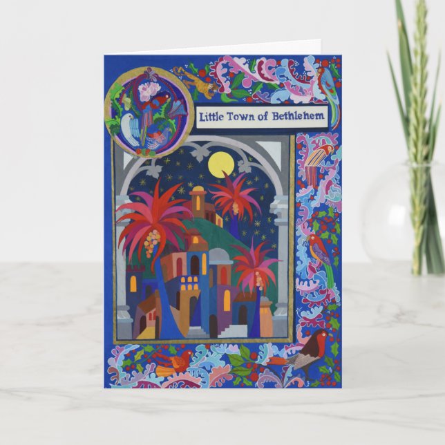 Cartão De Festividades Little Town of Bethlehem (Frente)