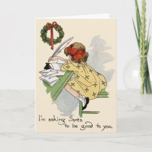 Cartão De Festividades Little Writer Merry Christmas Card