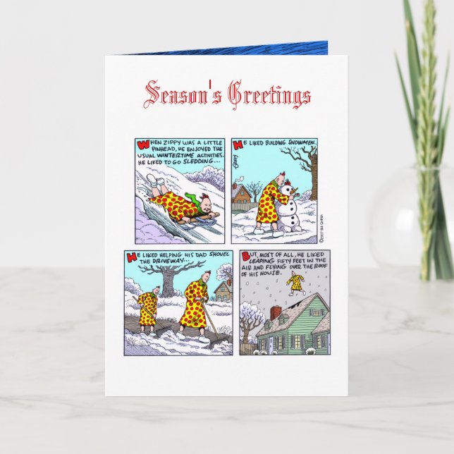 Cartão De Festividades Little Zippy Christmas Card (Frente)