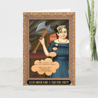 Cartão De Festividades Lizzie Borden's Christmas Card (History Rewritten