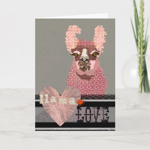 Cartão De Festividades Llama Love Namorados