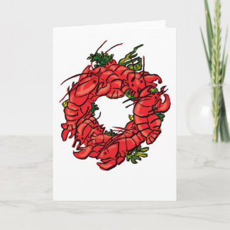 Cartão De Festividades lobster wreath