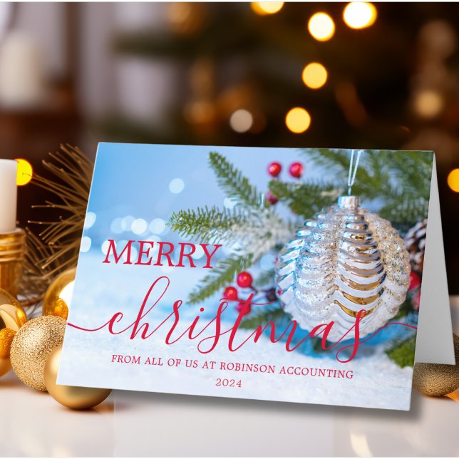 Cartão De Festividades Logotipo comercial Natal Moderna Empresa (Criador carregado)