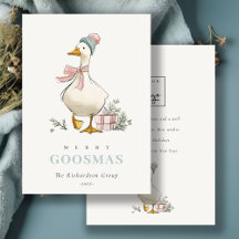 Logotipo Corporativo do Ganso de Natal Winter Goos