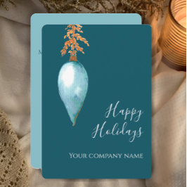 Cartão De Festividades Logotipo Corporativo Personalizado Original Aquare