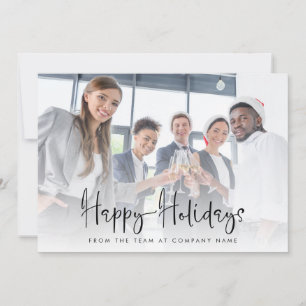 Cartão De Festividades Logotipo da Empresa Foto QR Code Calendário de Nat