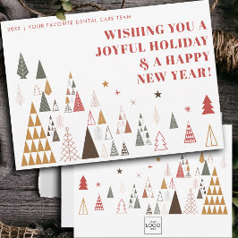 Cartão De Festividades Logotipo da empresa minimalista personalizado Nata