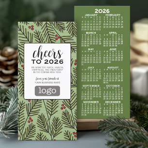 Cartão De Festividades Logotipo do calendário - Animação para o Ano Novo