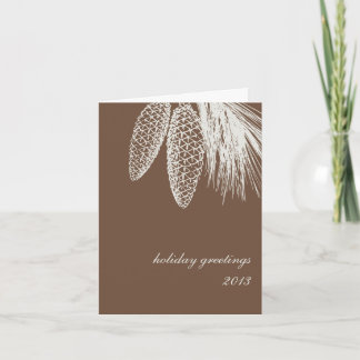 Cartão De Festividades Logotipo empresarial de saudação de inverno Pine c