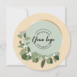 Cartão De Festividades Logotipo personalizado de juramento corporativo de
