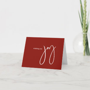 Cartão De Festividades Logotipo simples para empresas Natal Script branco