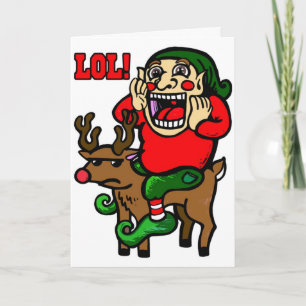 Cartão De Festividades LOL Christmas Elf
