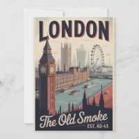 Londres Inglaterra Paisagem Urbana Retrô Viagem