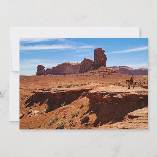 Cartão De Festividades Lone Cowboy (Frente)