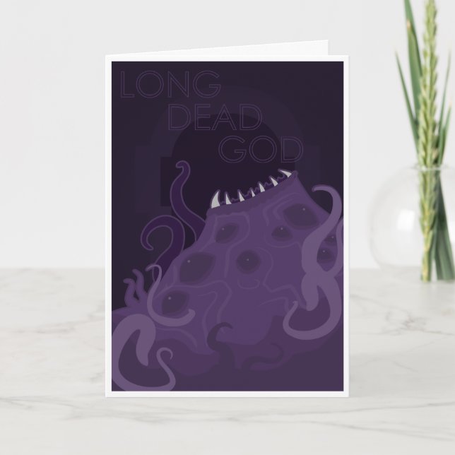Cartão De Festividades Long Dead God - Worship Old Gods (Frente)