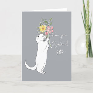 Cartão De Festividades Lontra Significativa