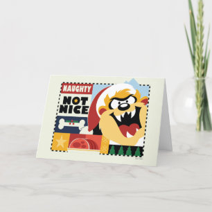 Cartão De Festividades LOONEY TUNES™ TAZ™ Malvado Não Bonzinho