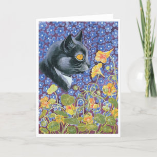 Cartão De Festividades Louis Wain, Flores De Cheiro,