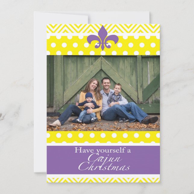 Cartão De Festividades Louisiana Cajun Christmas (Frente)