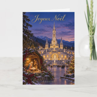 Cartão De Festividades Lourdes Santuário Presépio de Natal