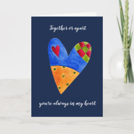 Cartão De Festividades Love Across the Miles Christmas Holiday Greeting