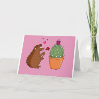 Cartão De Festividades 'Love at First Spike' Greetings card